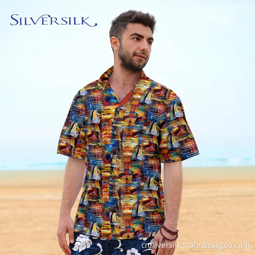 Half Sleeve Party Men Wear Summer Shirt
